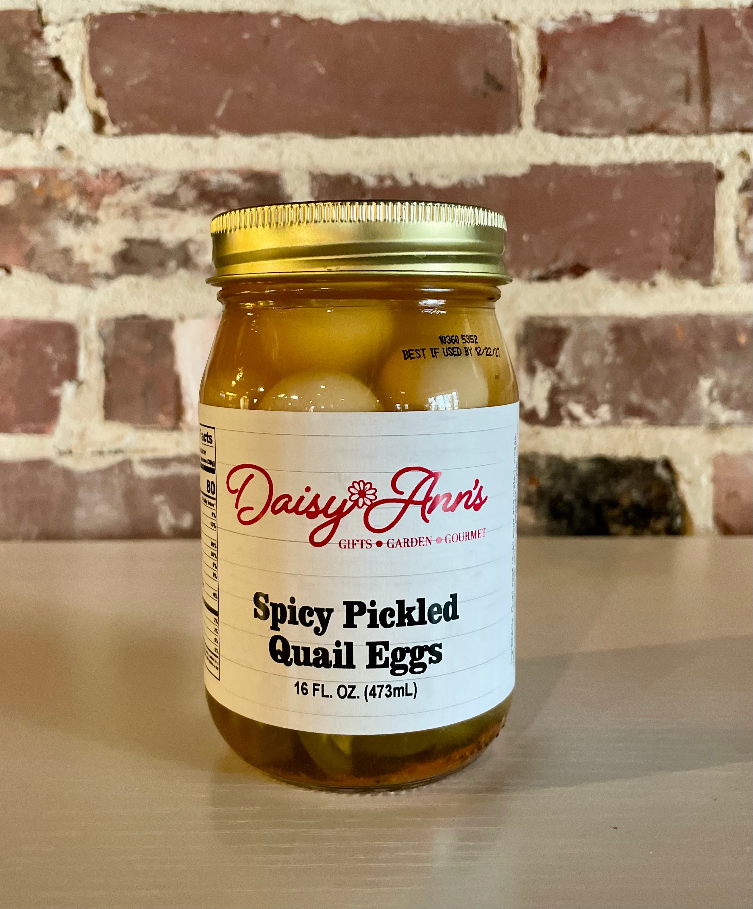 Spicy Pickled Quail Eggs 16oz.