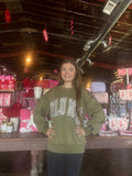 Lulu Mac Green w/Camo Sweatshirt