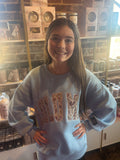 Lulu Mac Light Blue w/Camo Sweathsirt