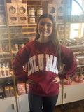 Lulu Mac Maroon w/White Sweatshirt