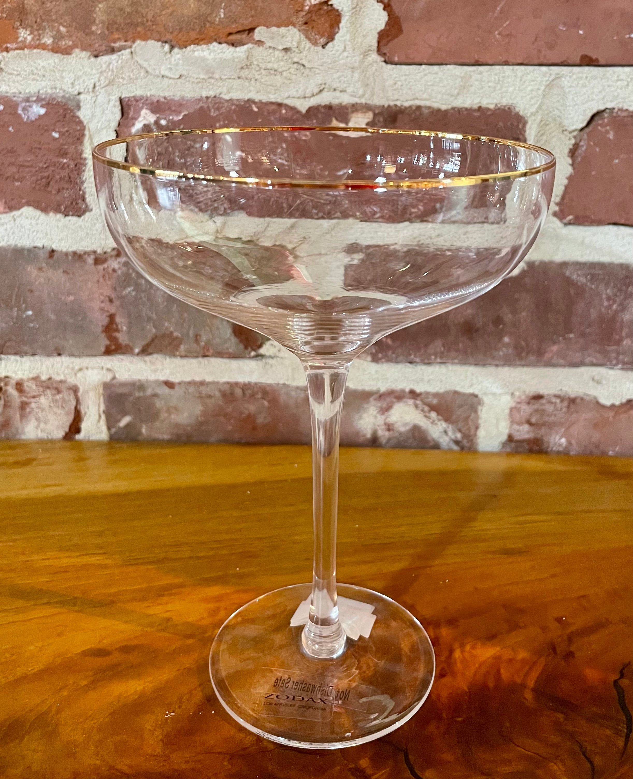Martini Serving Bowl w/Gold Rim