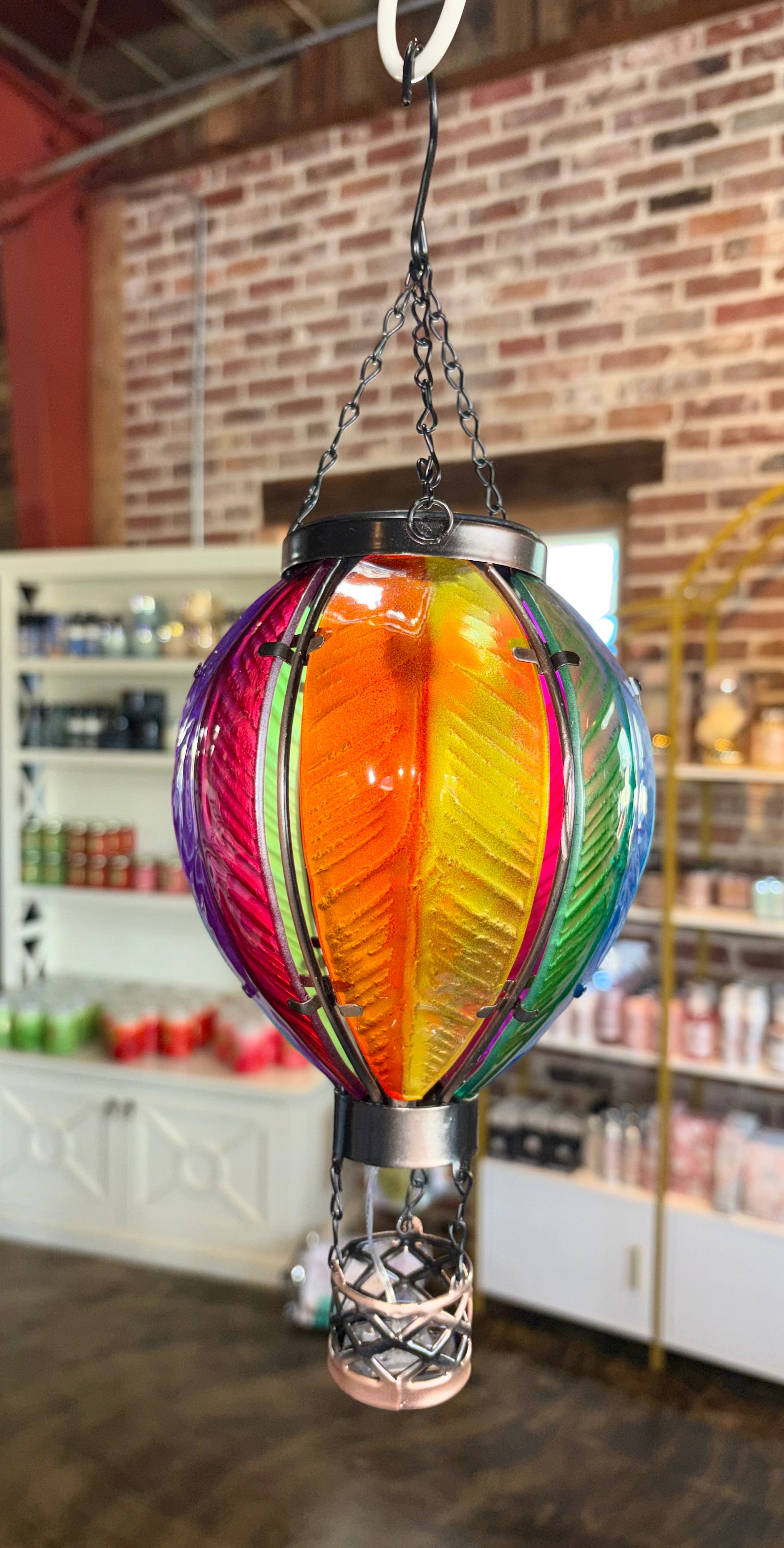Hot Air Balloon Solar - Rainbow Small