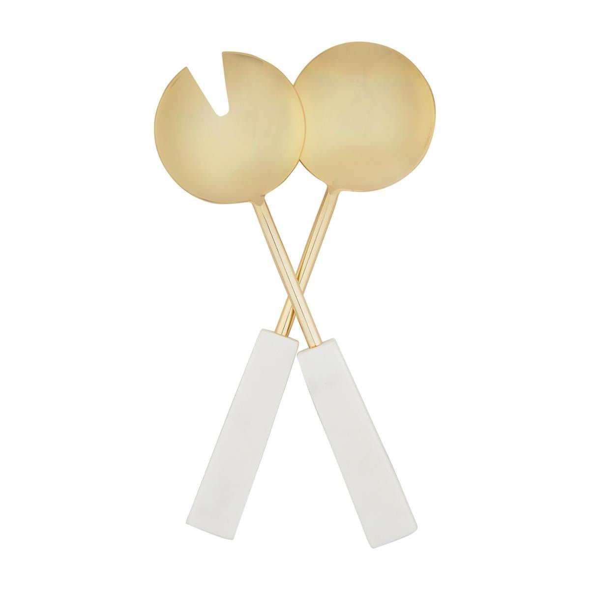 Gold Salad Server Set