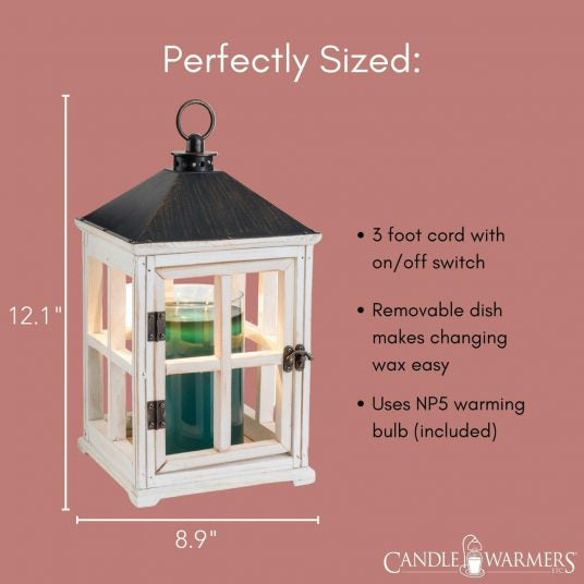 Wooden Lantern Candle Warmer