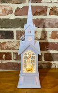 Lighted Holy Family Church