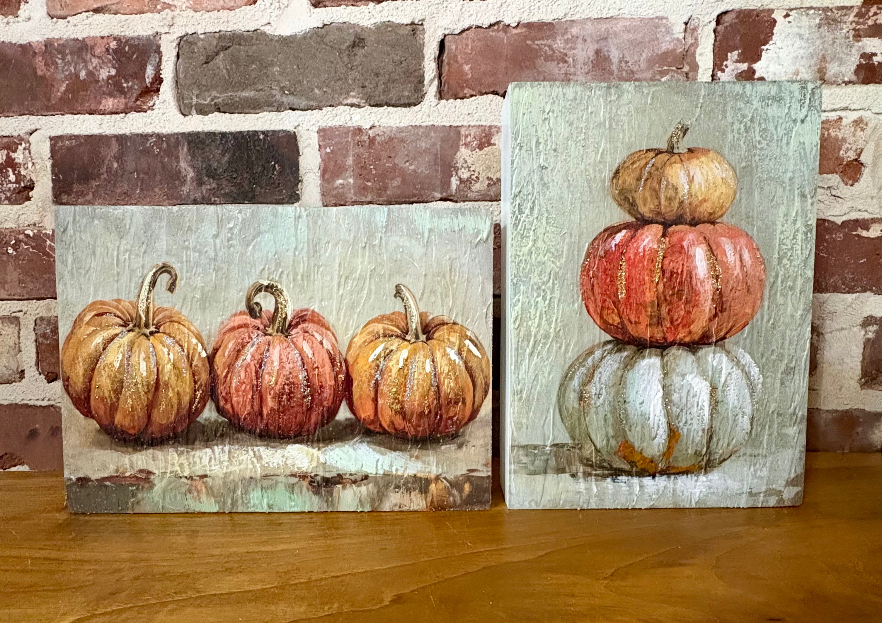 Pumpkin Trio Blocks