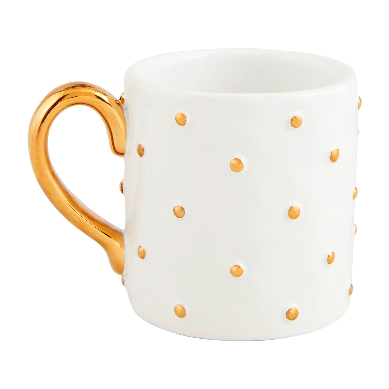Gold Dots Ceramic Mug