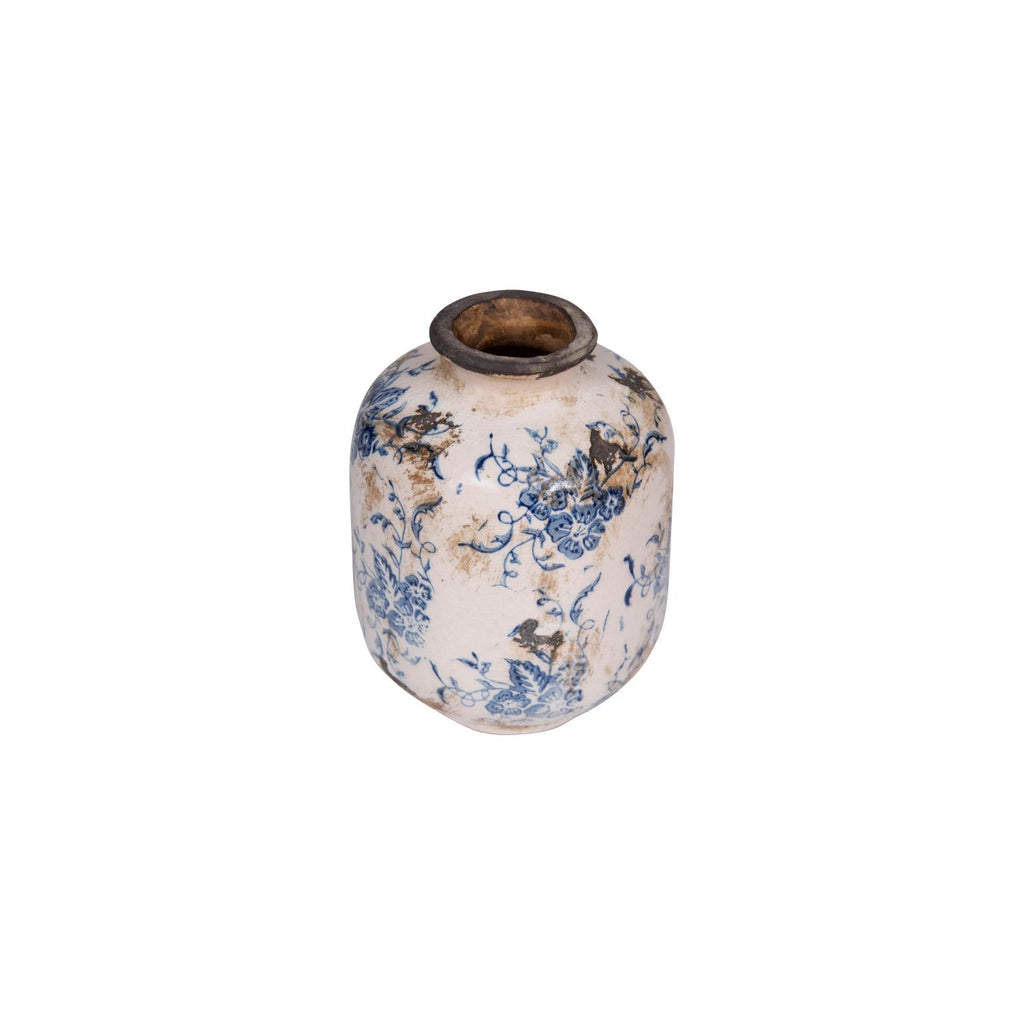 Terra-Cotta Vase w/Pattern