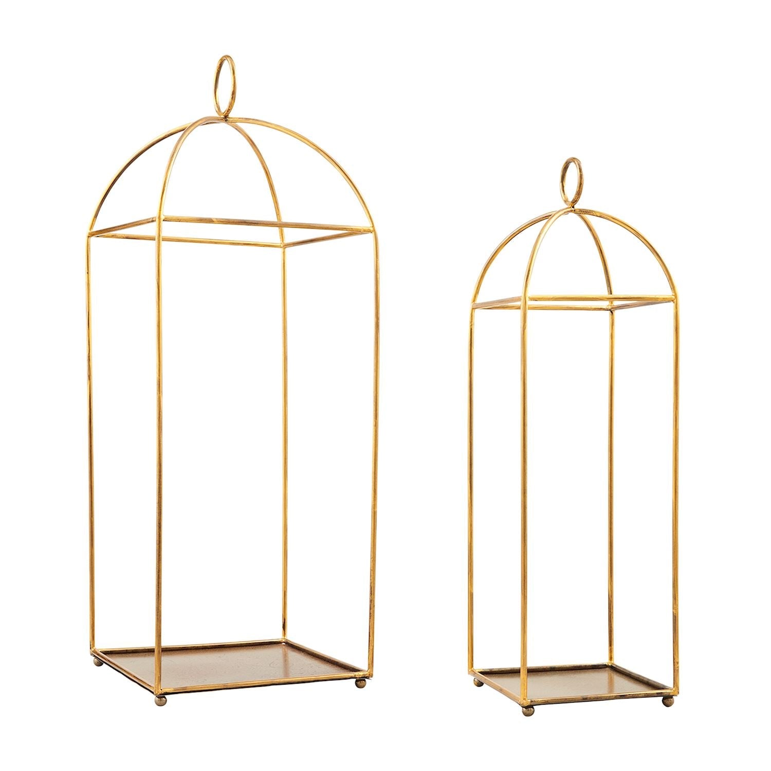 Tall Brass Lanterns
