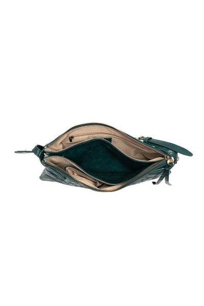Dark Teal Eve Trapeze Bag