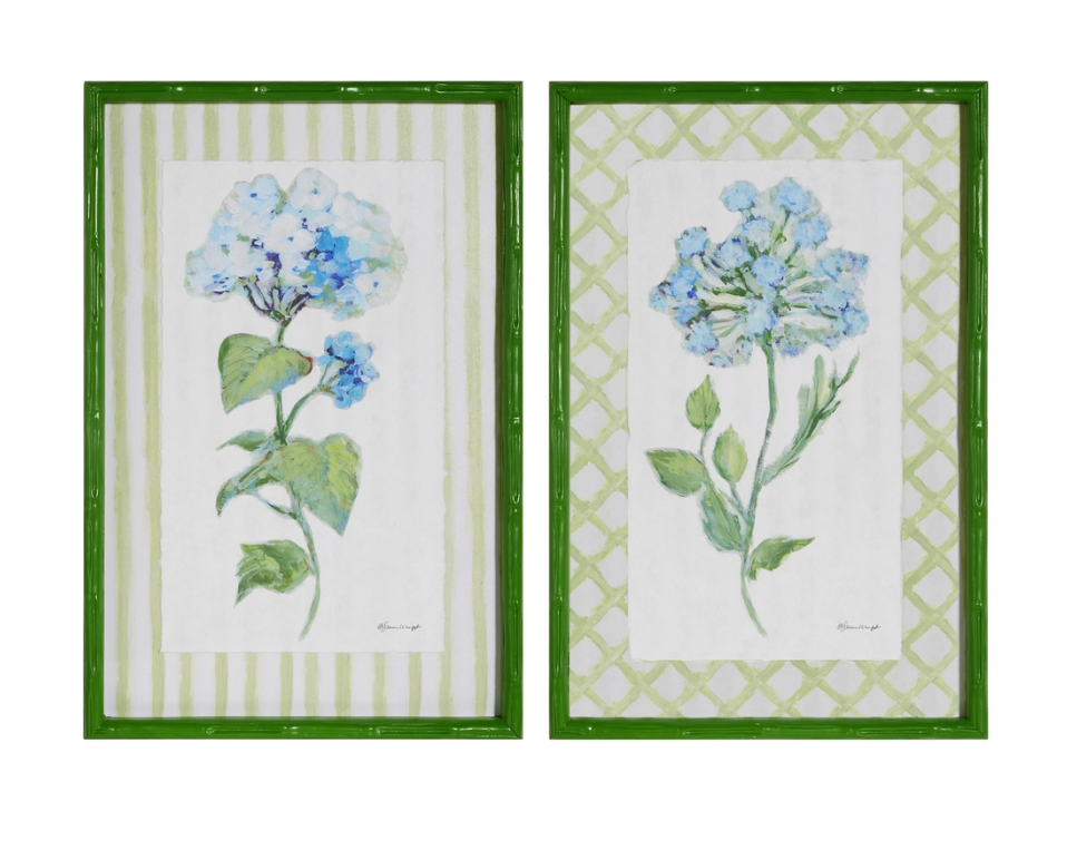 Azure Bloom Framed Print