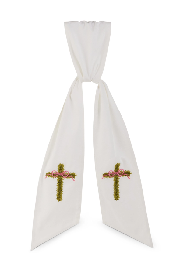 Cross Wreath Sash