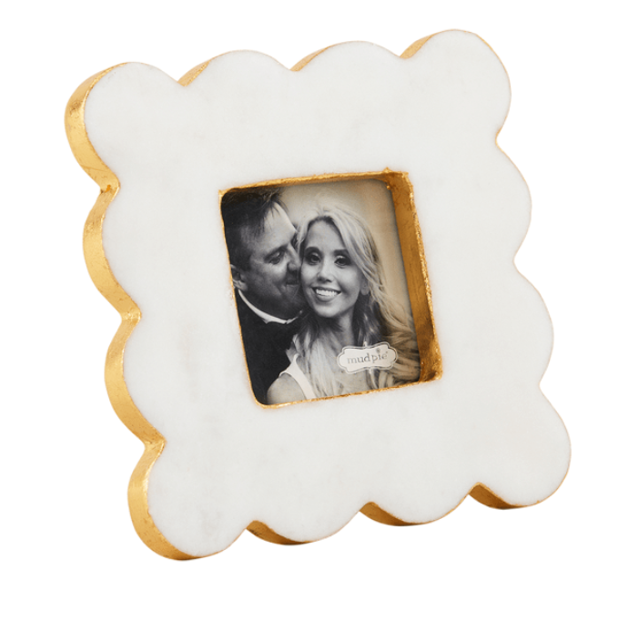 Scalloped Marble Frames