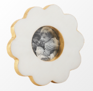 Scalloped Marble Frames