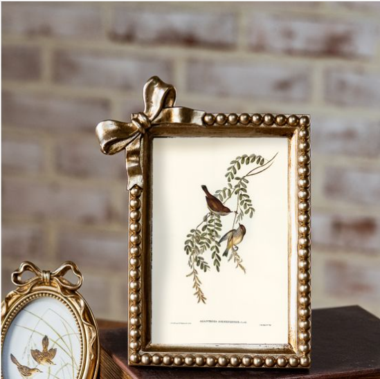 Antique Gold Bow Frame