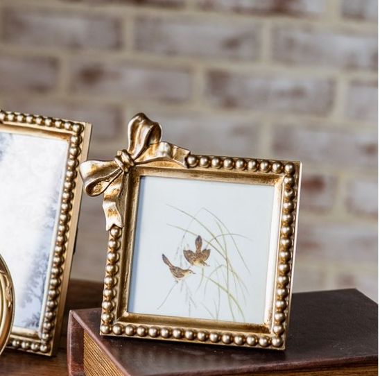 Antique Gold Bow Frame