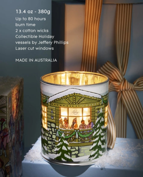 White Christmas Candle
