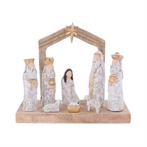 Mango Wood Nativity