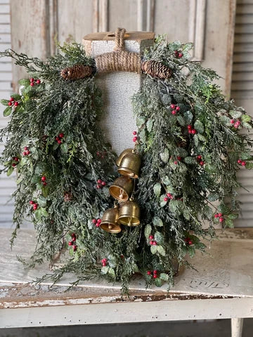 26" Holly Hill Cedar Wreath