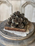 7" Shimmer Pinecone Half Sphere