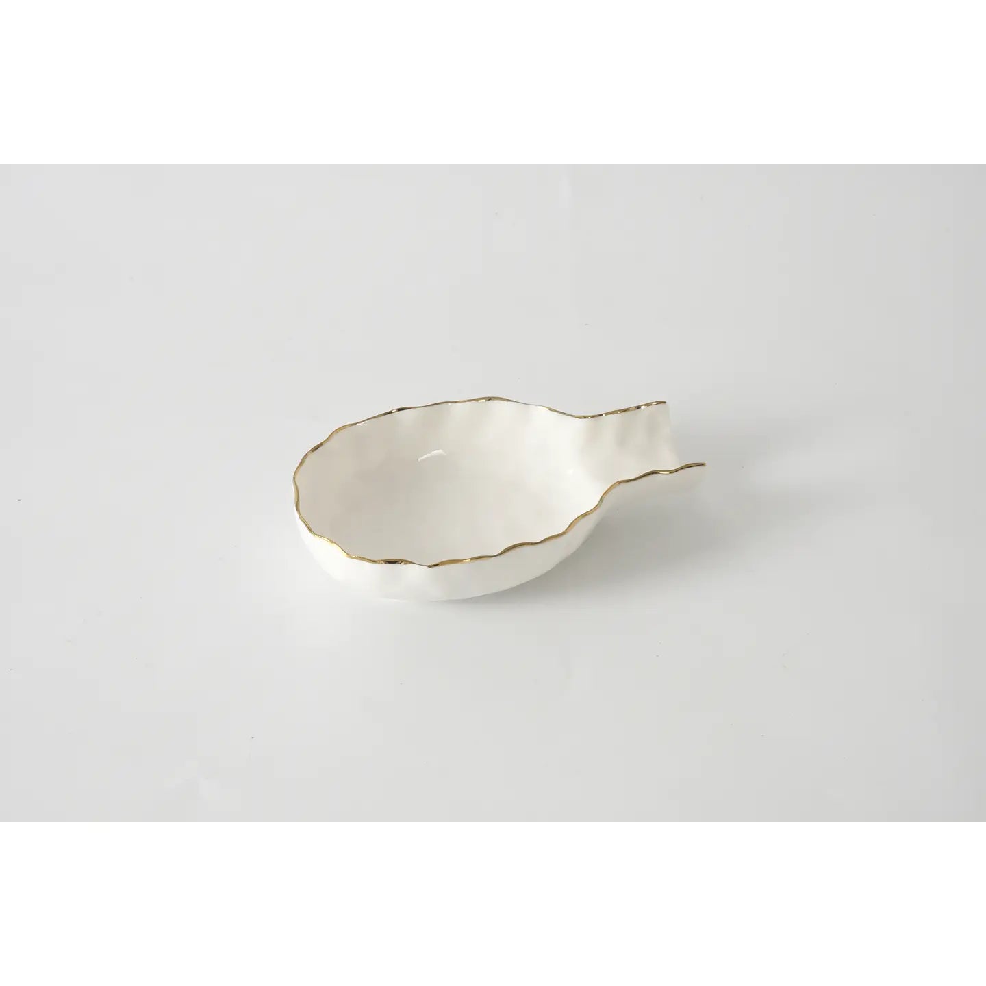 Spoon Rest w/Gold Rim
