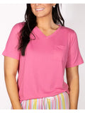 V-Neck Pink Tee