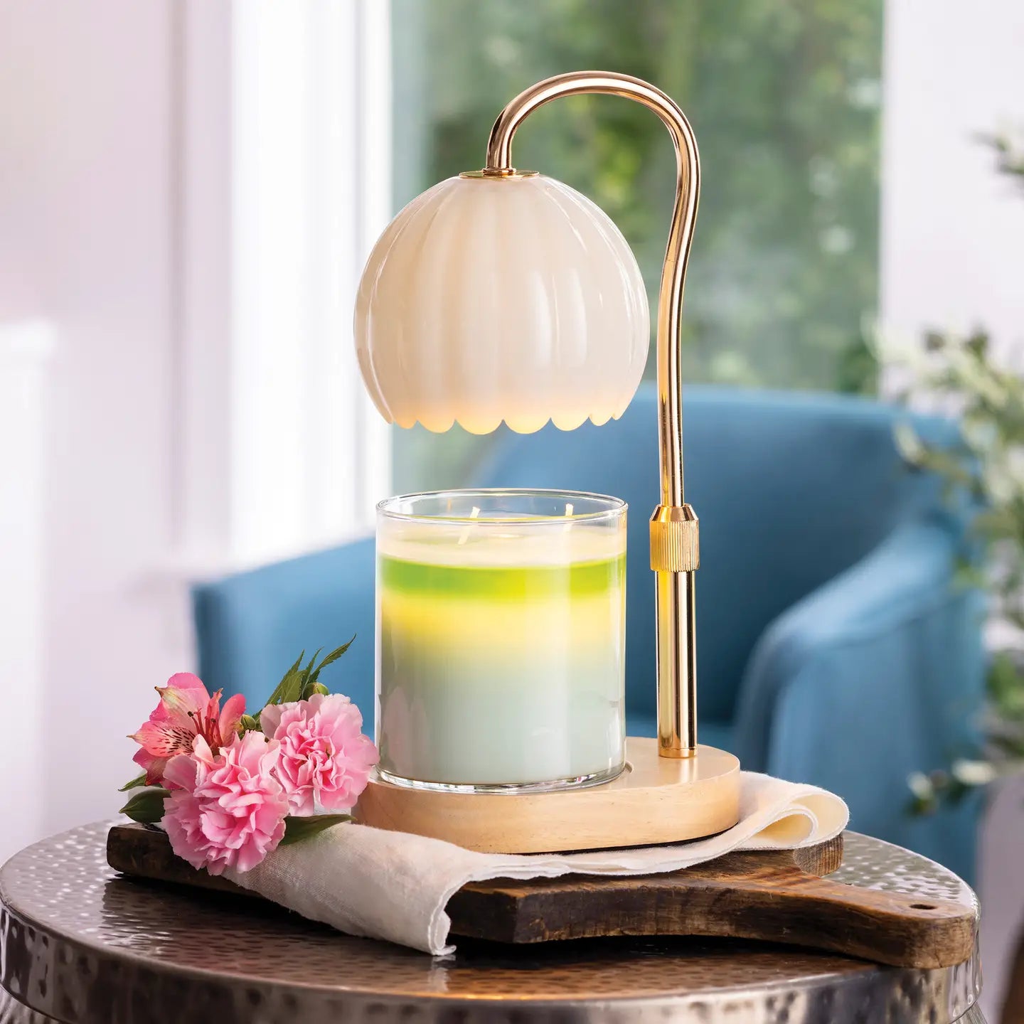 Milk Glass Candle Warmer