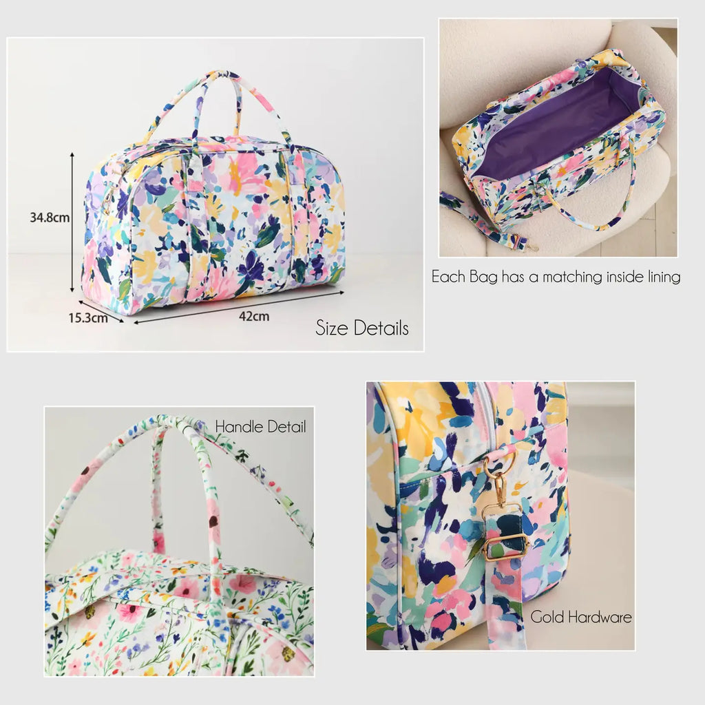 Floral Weekender Bags
