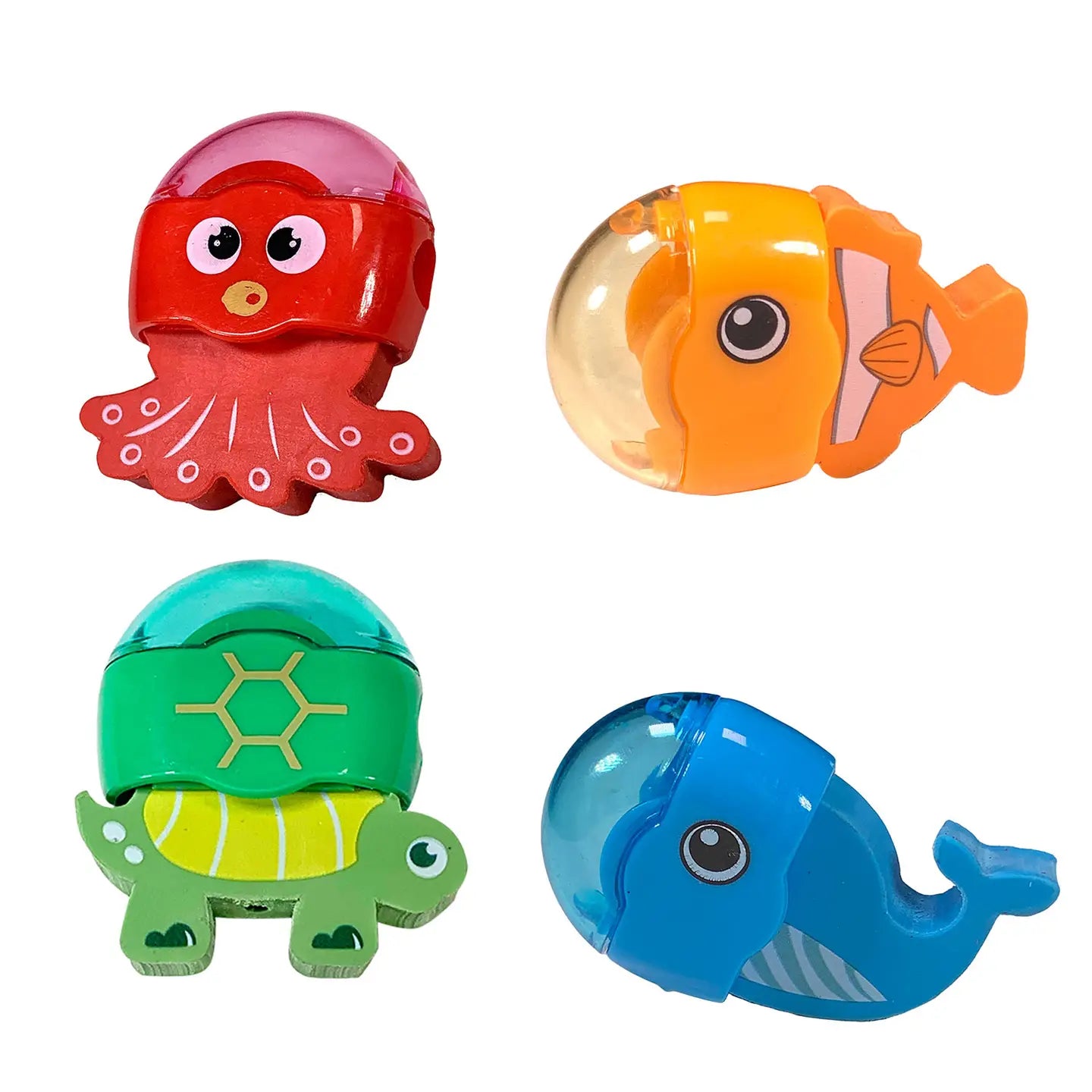 Sea Creatures Eraser & Sharpener