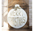 29" Gold Merry Christmas Sign