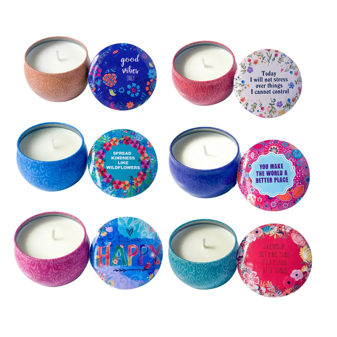 4.4oz Boho Tin Candles