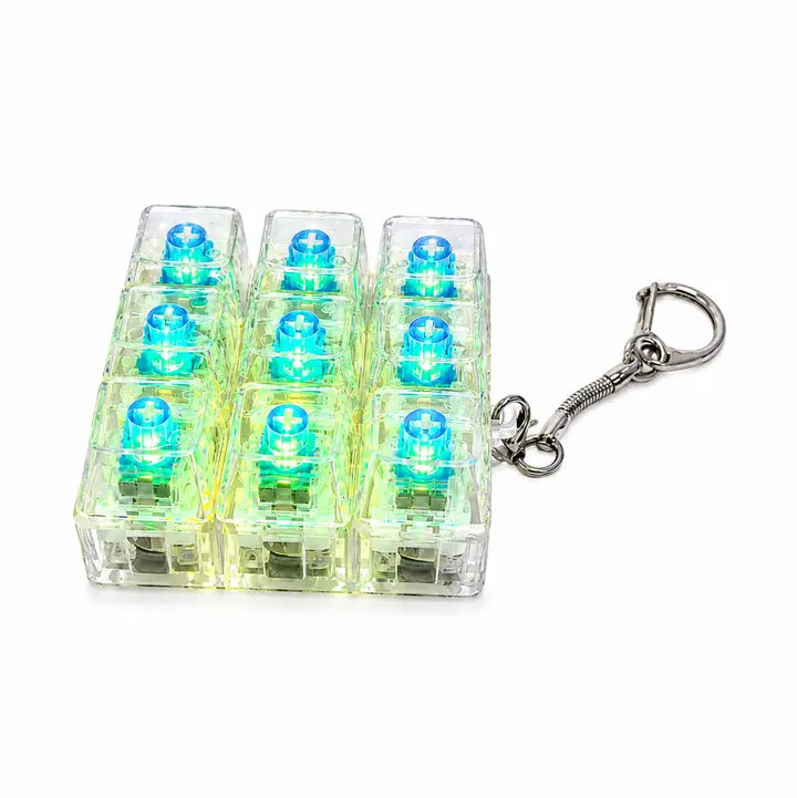 Light Up Keyboard Clicker Keychain