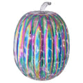 Iridescent Oil Slick Glass Pumpkin