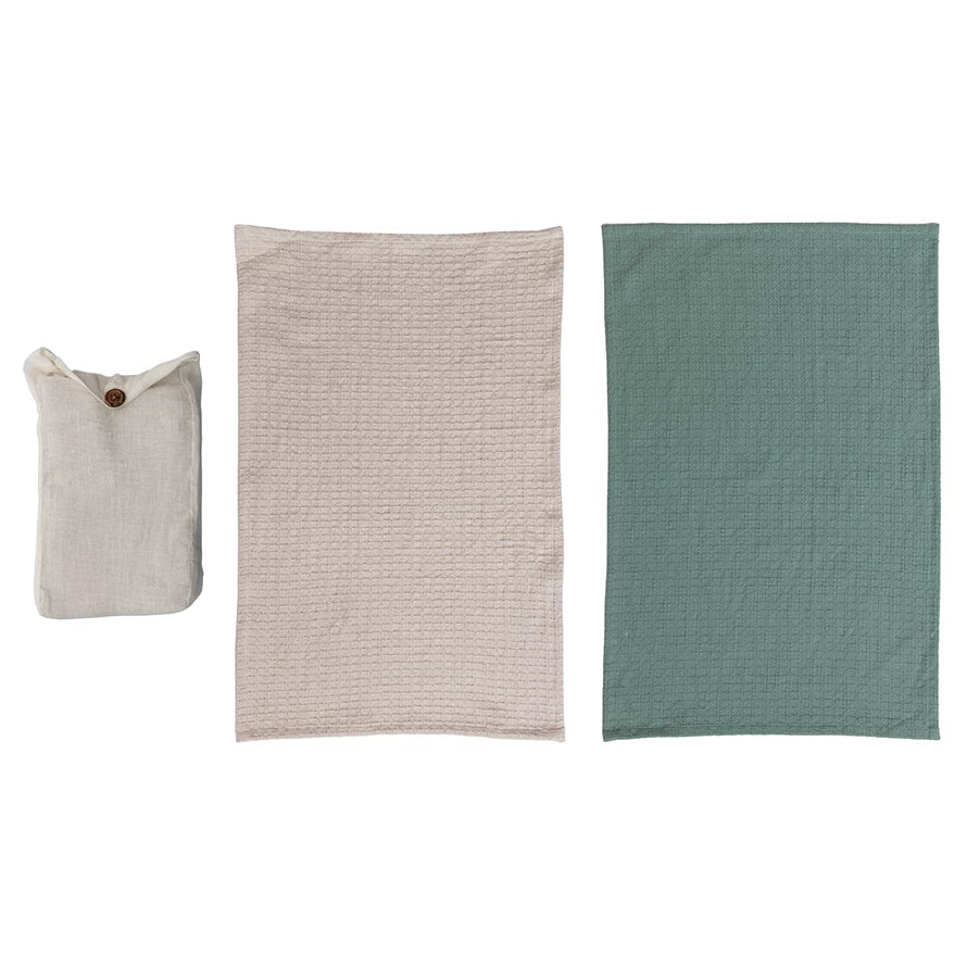 Cotton Dobby Tea Towels