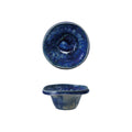 Reactive Crackle Glaze Footed Bowl