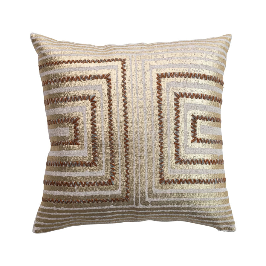 Pillow w/ Gold Foil