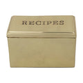 Stainless Steel Recipe Box