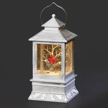 Cardinal in Tree Lantern