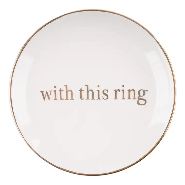 With This Ring Trinket Tray