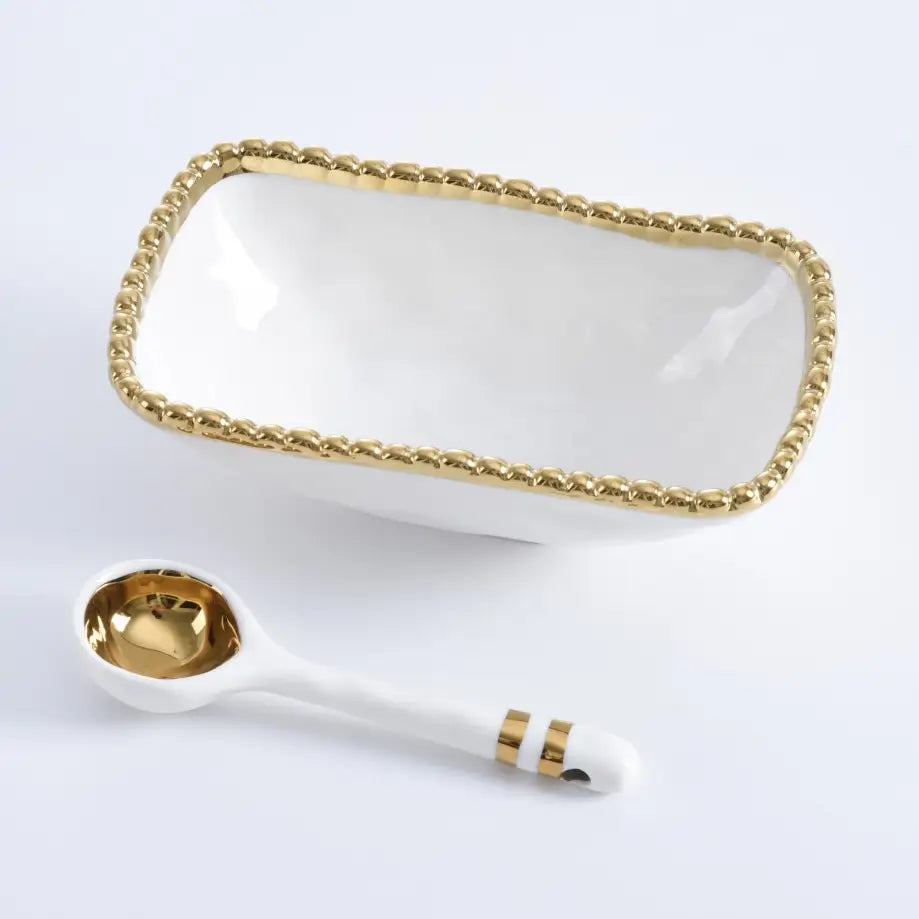 Salerno Golden Beaded Set
