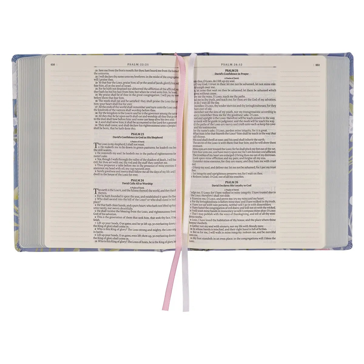 KJV Blue Floral Hardcover