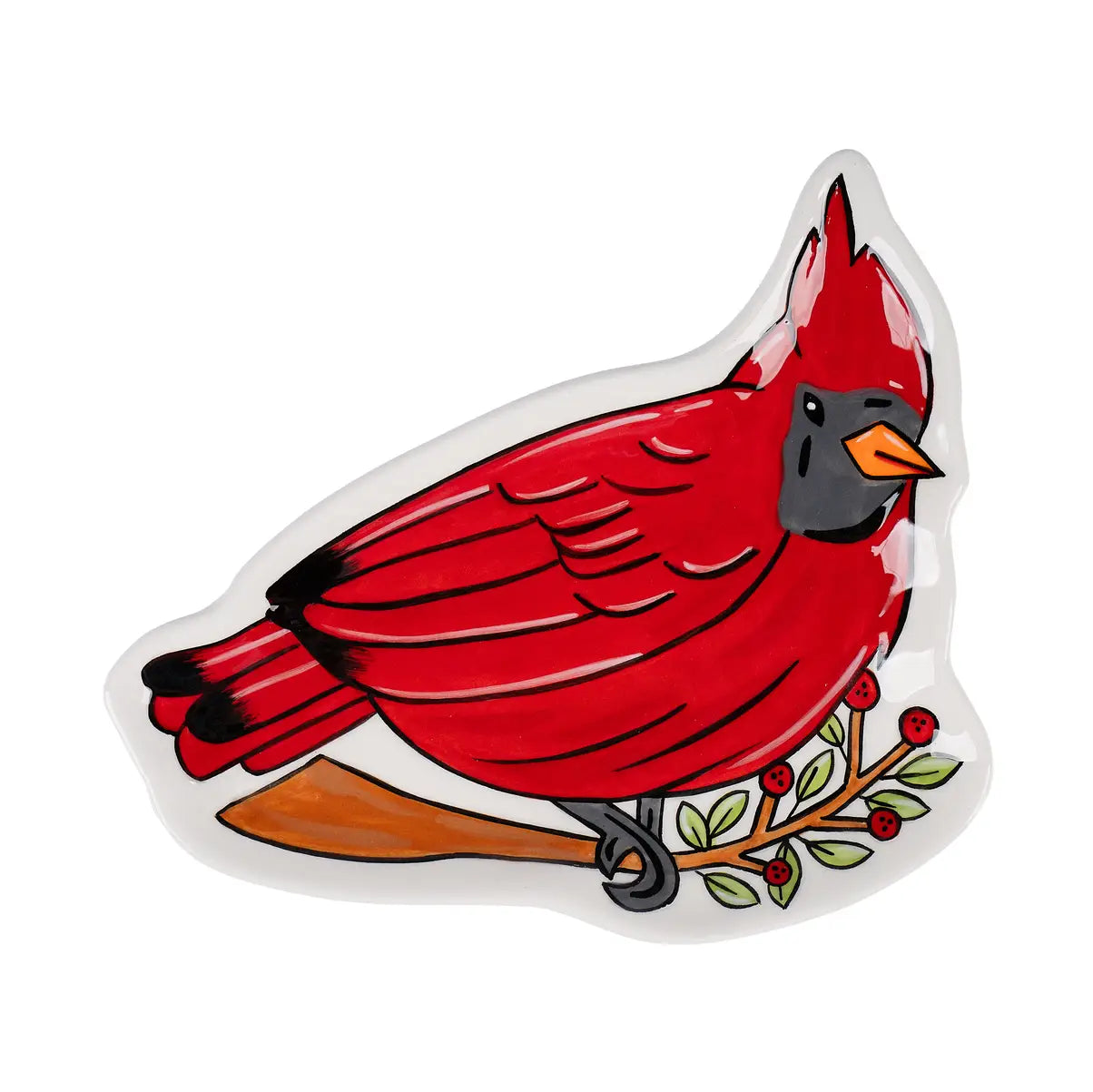Red Bird Trinket Tray
