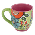 Green Floral Mug