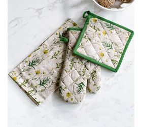 Wildflowers Mit, Potholder, Towel Set