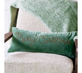 Green Merry Christmas Pillow