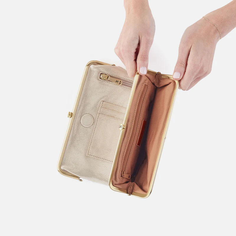 HOBO Lauren Wallet Sand Shimmer